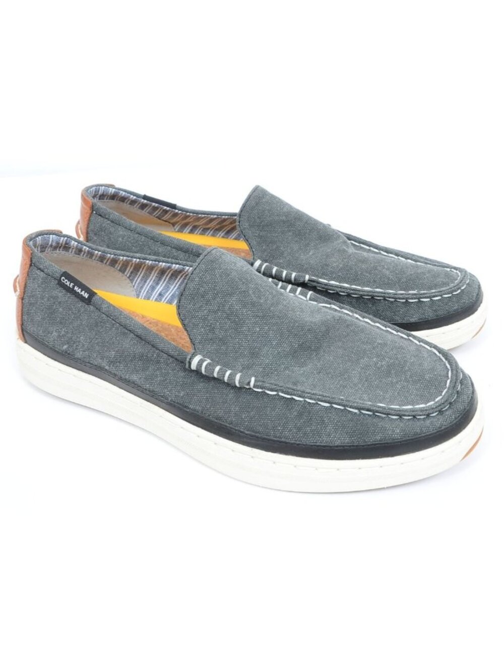 Cole Haan Men's 9 Cloudfeel Weekender Canvas Slip-on Driving Loafer Boat Shoes